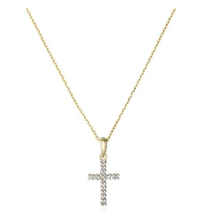 Croix Du Bonheur pendant - Yellow gold 375/1000