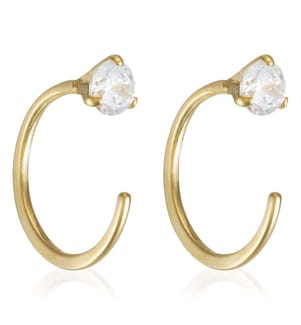 Earrings Arc Brillant - Yellow Gold 375/1000