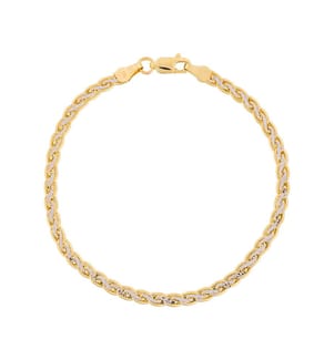 Golya Mesh Bracelet - Two Tone Gold