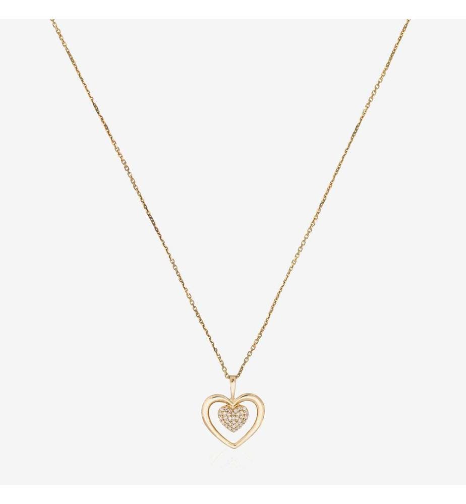 Ciondolo cuore di tenerezza - Oro Giallo