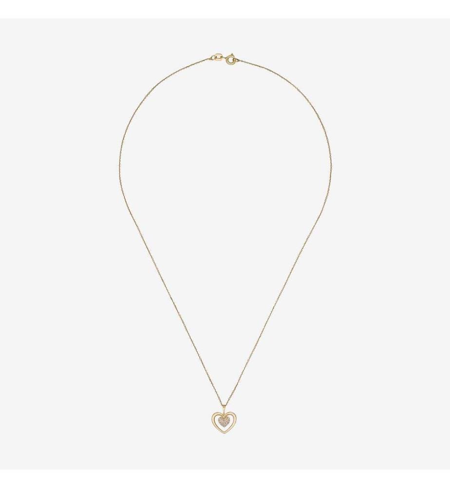 Ciondolo cuore di tenerezza - Oro Giallo