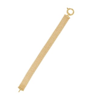 Bracelet Maille Calera Fermoir Bouée - Yellow Gold 375/1000