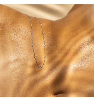 Sunshine necklace - White gold 375/1000