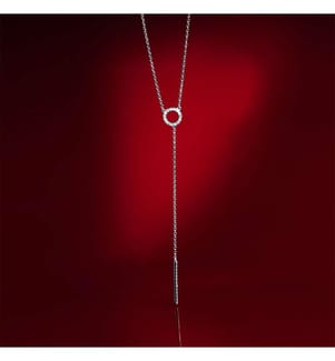 Brescia necklace - White gold 375/1000