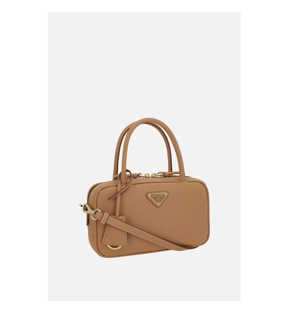 Mini sac à main en cuir souple – Beige