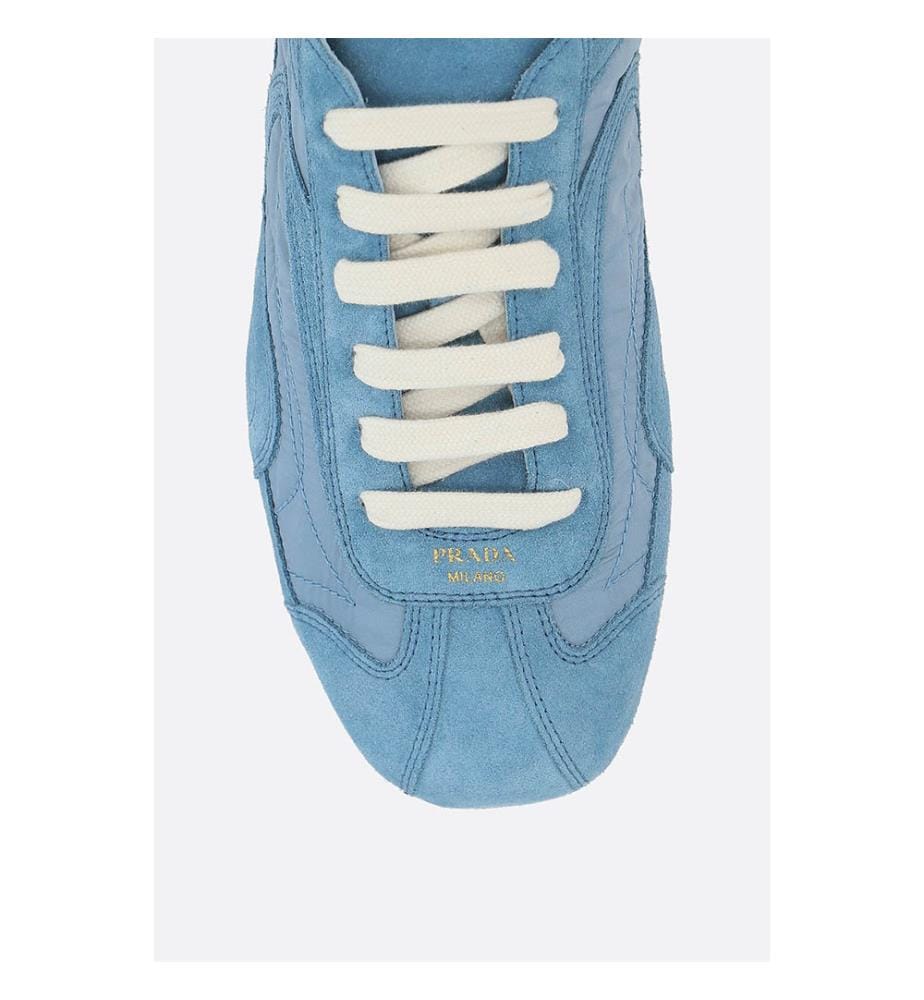 Baskts Montecarlo Re-Edition 2005 en nylon et daim – Bleu