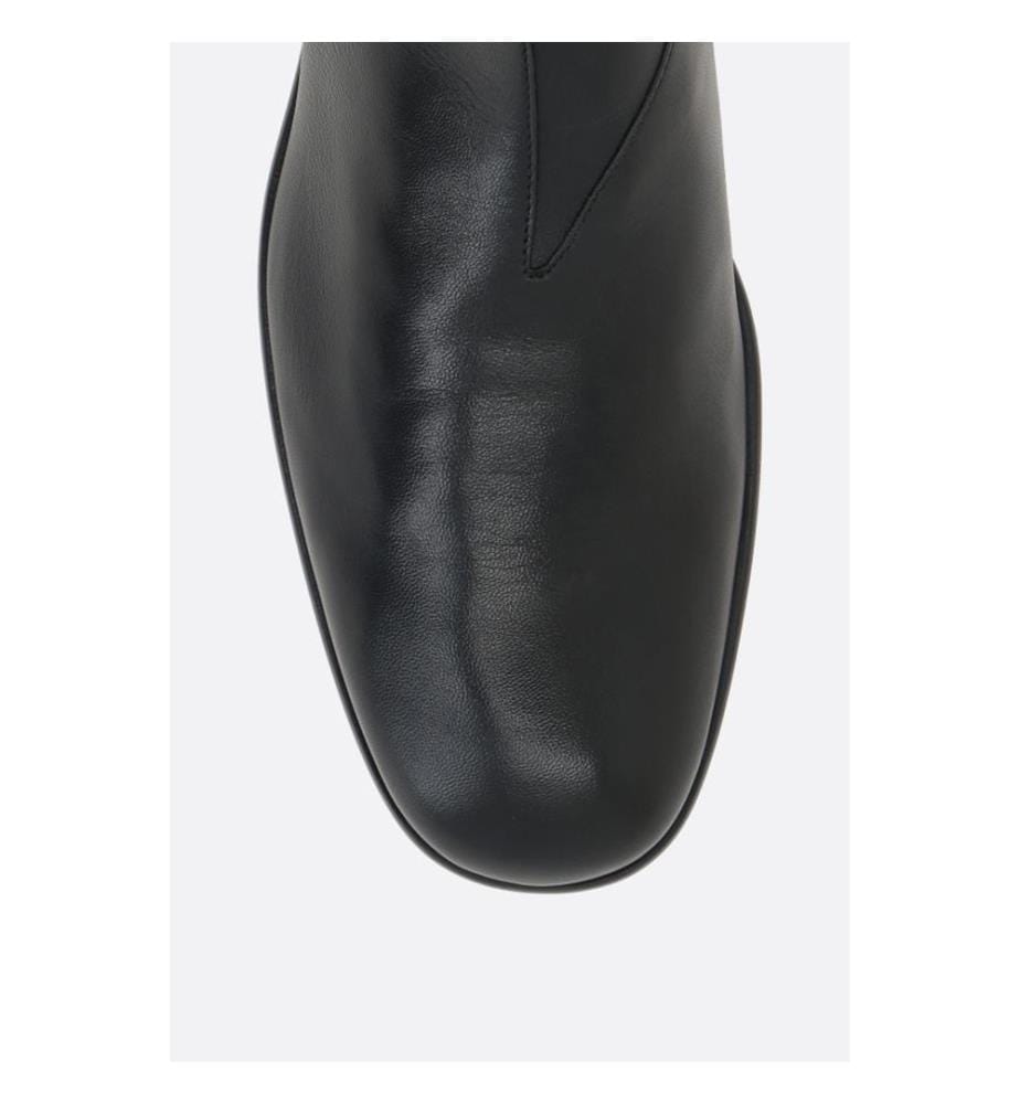 Bottes Chelsea en cuir Lux - Noir