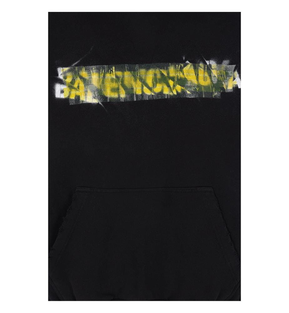 Sweat à capuche Mesdy Spray en jersey - Noir
