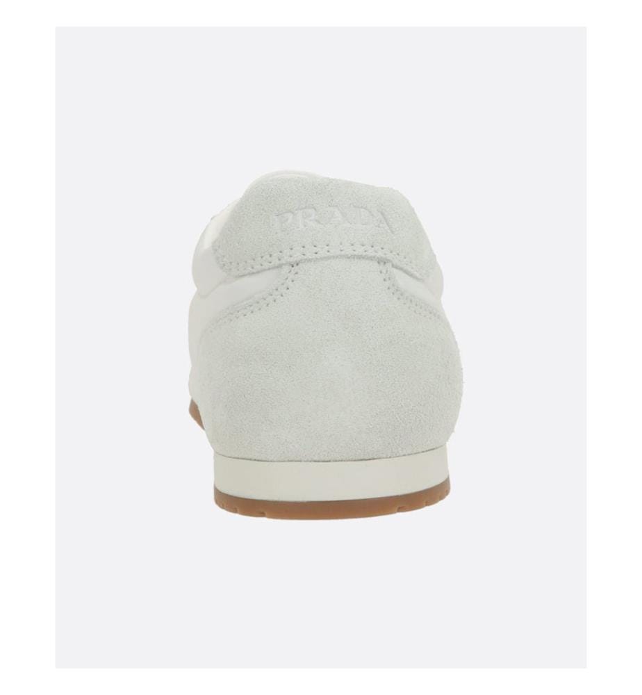 Baskets en Re-Nylon et en daim - Blanc