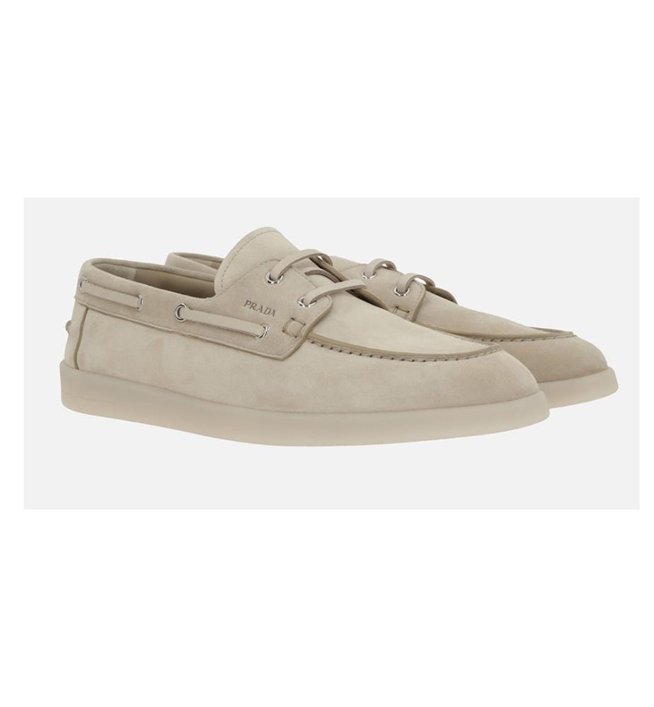 Chaussures bateau en daim - Beige