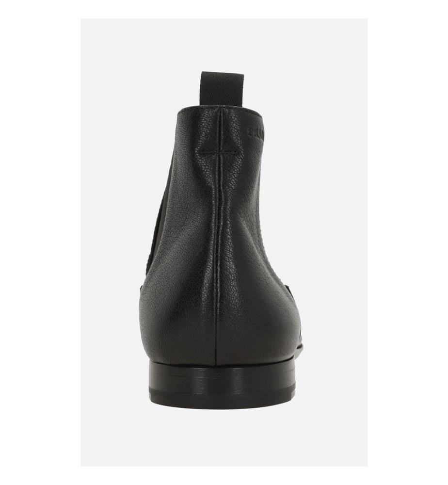 Bottes Chelsea en cuir Lux - Noir