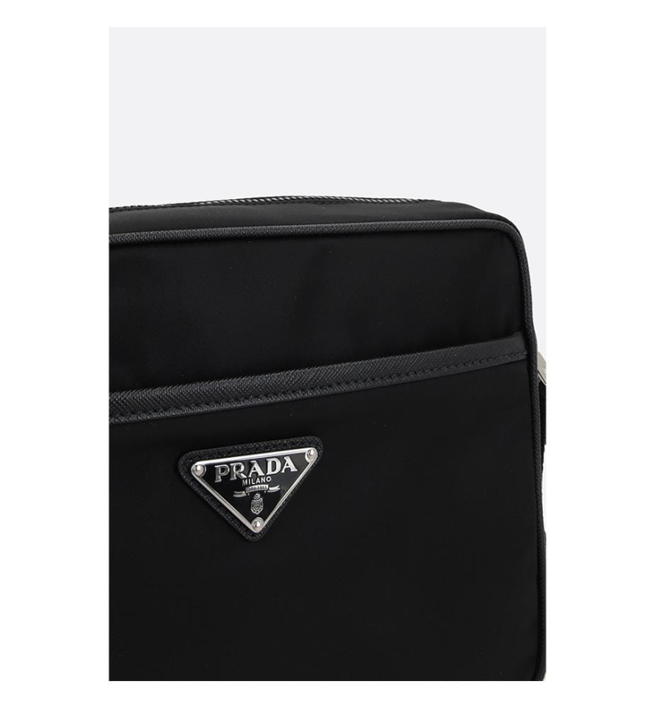 Re-Nylon shoulder bag - Black