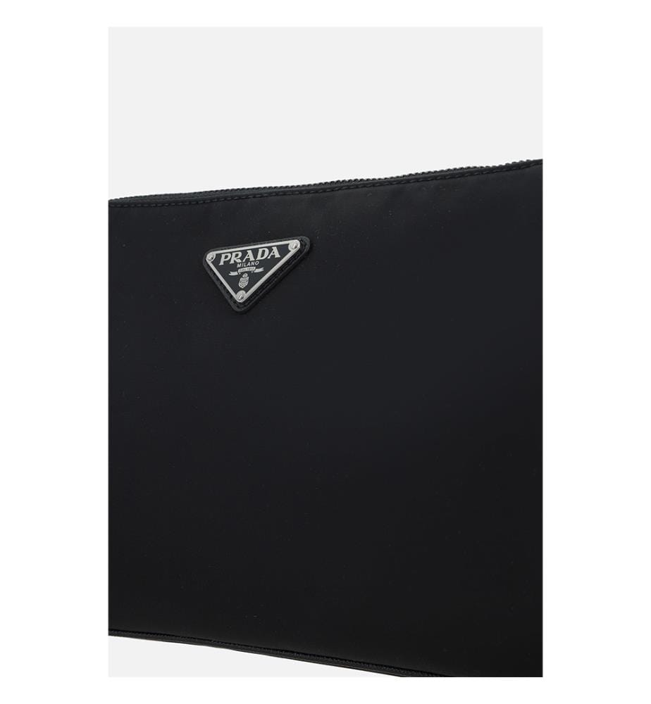 Re-Nylon shoulder bag - Black