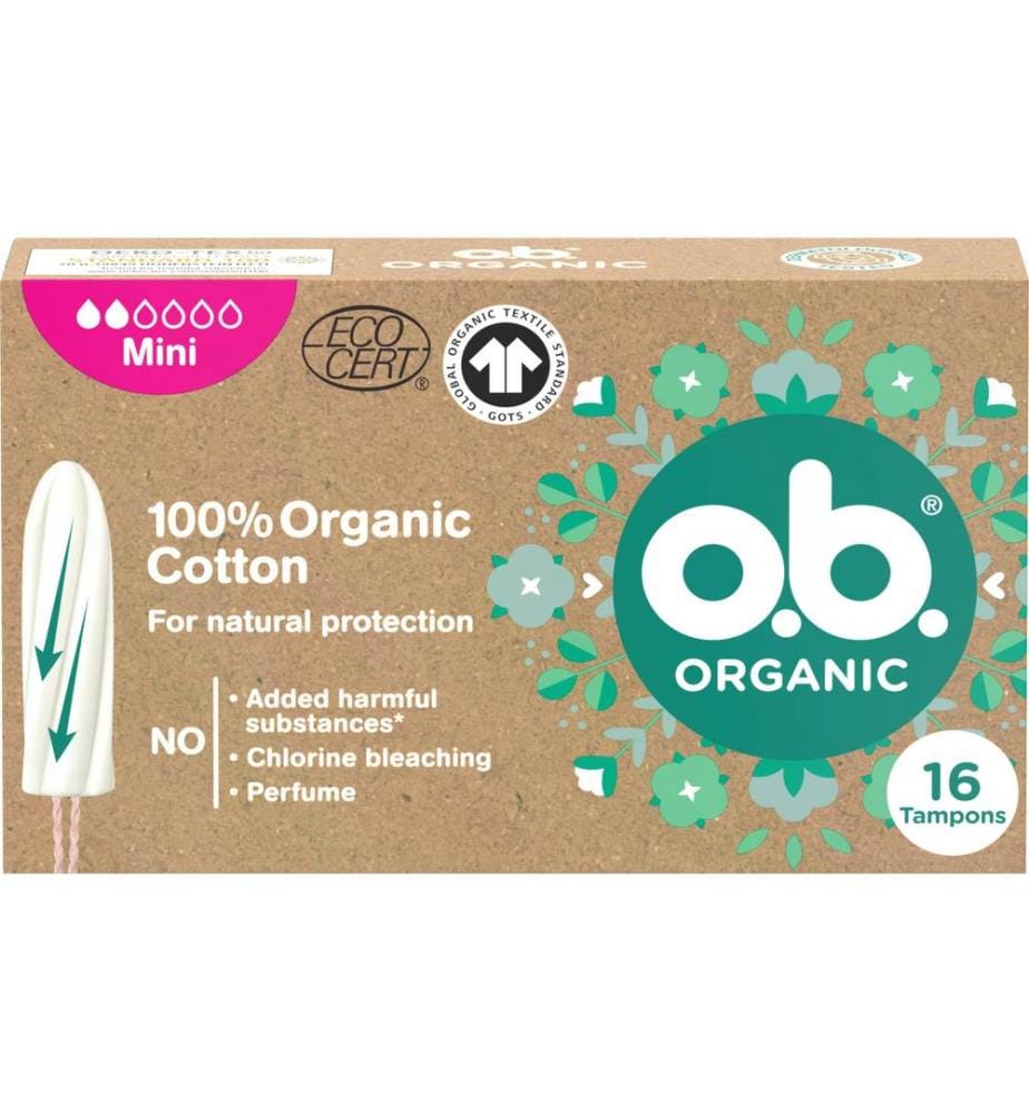 o.b. Tampons Organic Mini 16 Stück