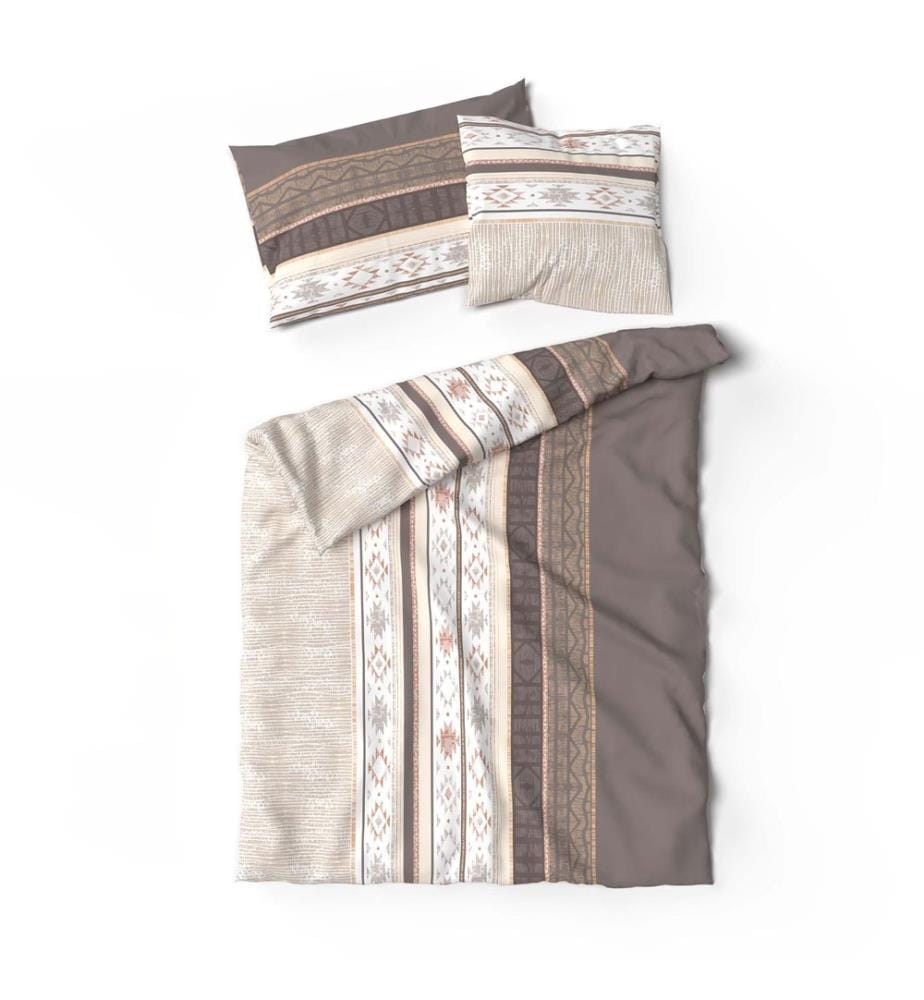 Parure de lit en bambou Kenai marron - 65 x 100 cm