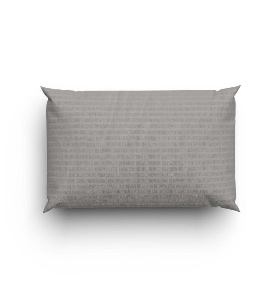 Bettwäsche Satin Seersucker uni - 65 x 100 cm