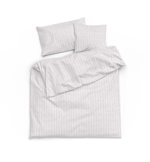 Bettwäsche Satin Seersucker uni - 200 x 210 cm