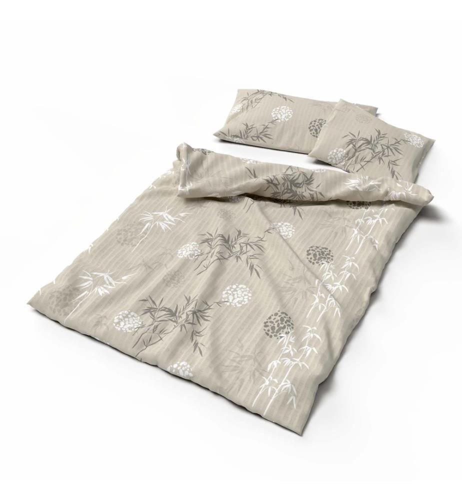 Linge de lit en seersucker Junko - 160 x 210 cm