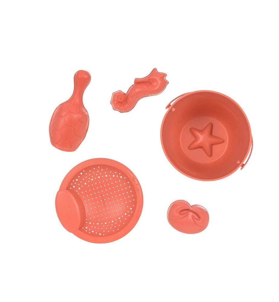 Jeu de jouets de sable 5 pièces Amis de l'eau rose