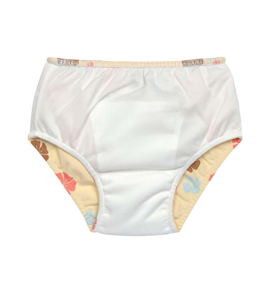 Maillot de bain-couche à volants Flowers, 7 à 12 mois - Orange