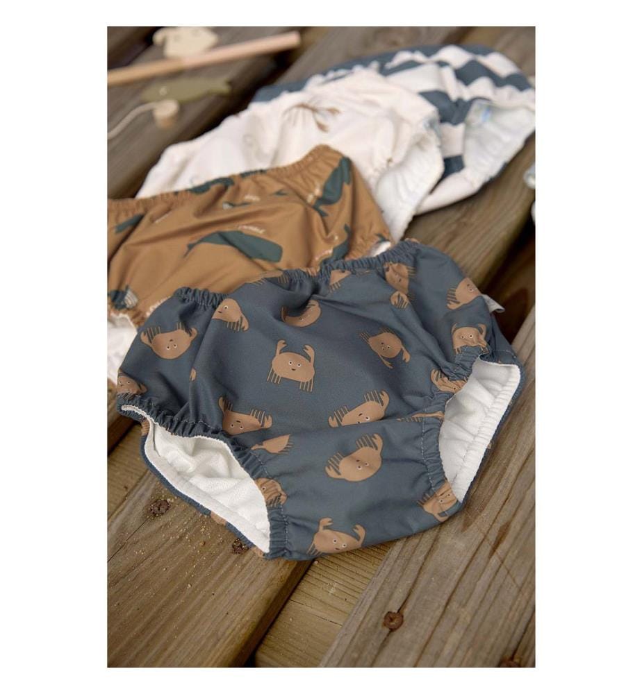 Maillot couche bébé - Crabs blue