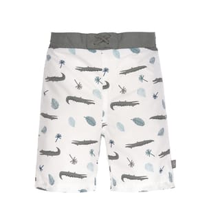 Short de bain enfant - Crocodile white