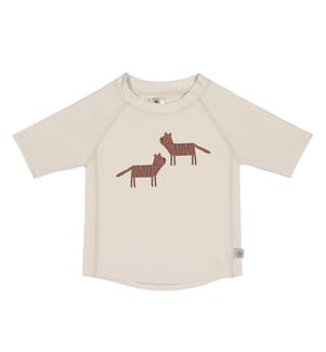 T-shirt anti-UV manches courtes Tigers - Blanc cassé / Rouille