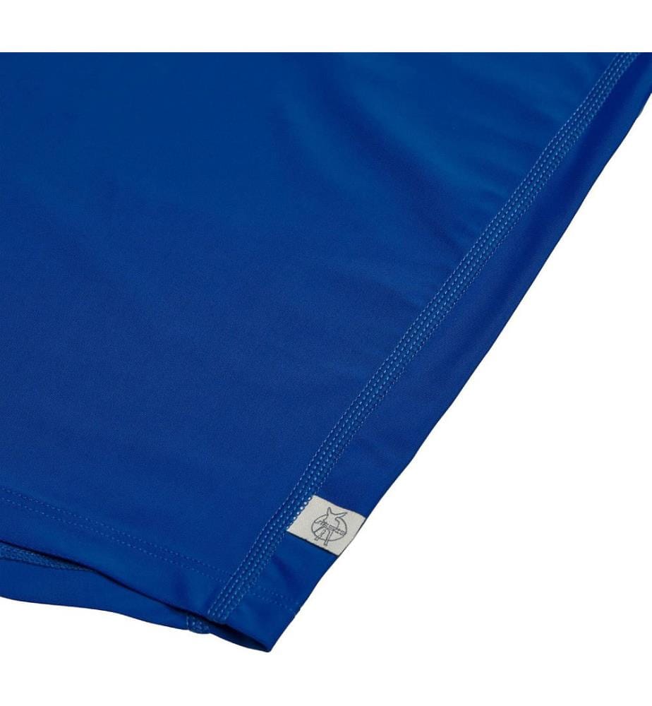 Short Sleeve UV Swimsuit - Camel blue