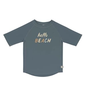 T-shirt anti-UV manches courtes Hello Beach - Bleu