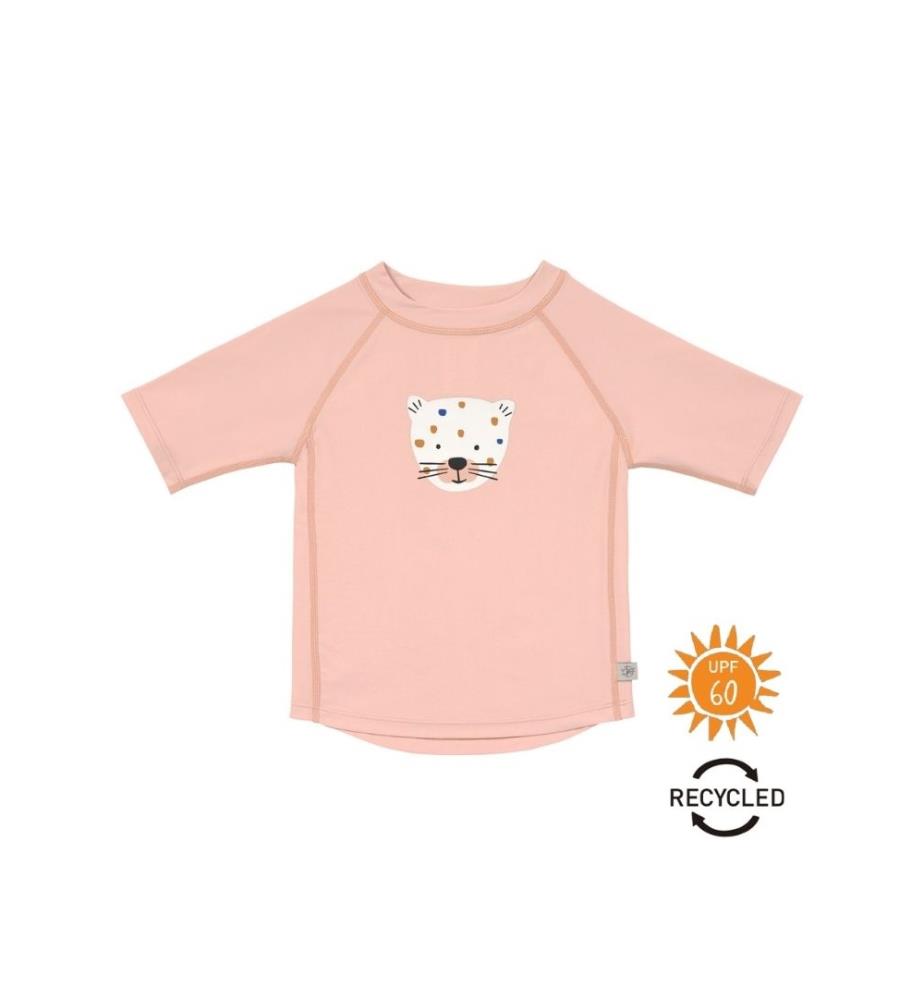 T-shirt anti-UV manches courtes Leopard - Rose