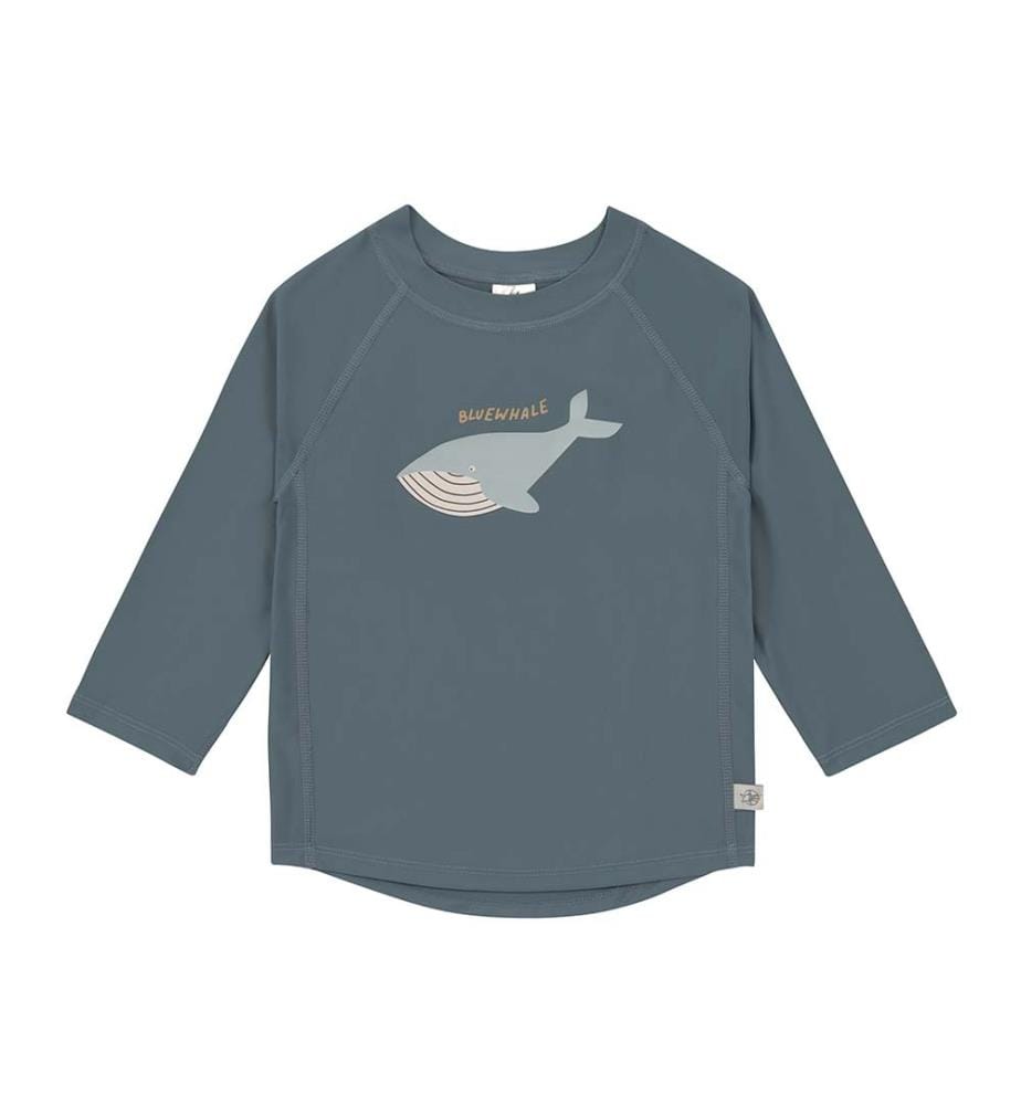 T-shirt anti-UV manches longues Whale - Bleu