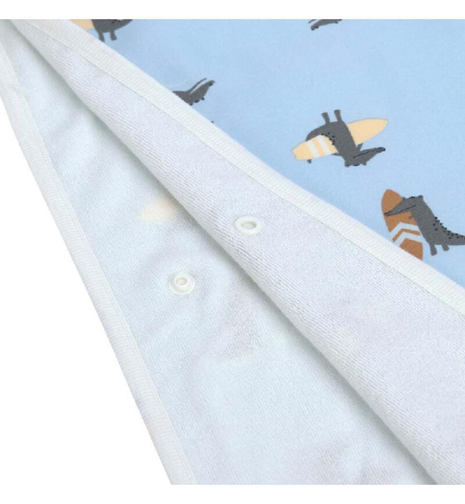 Poncho Baño Crocodile Sky Blue