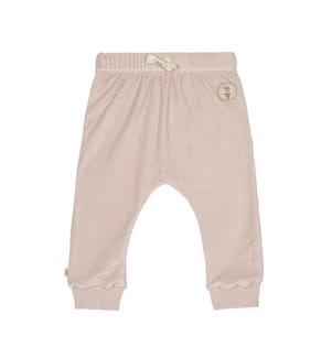 Pantalon en éponge rose poudré