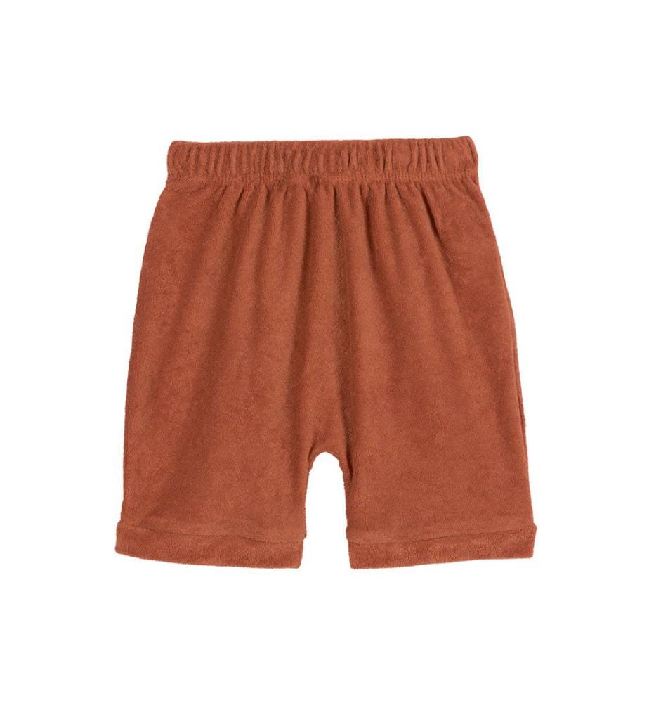Short en éponge rouille