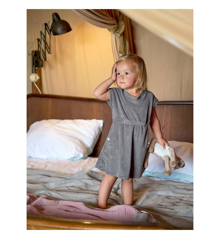 Robe en éponge anthracite