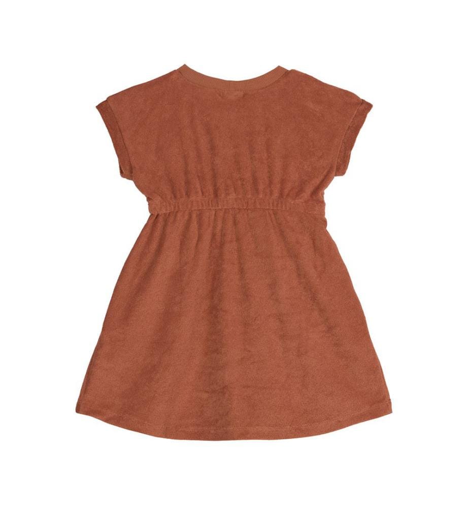 Robe en éponge rouille