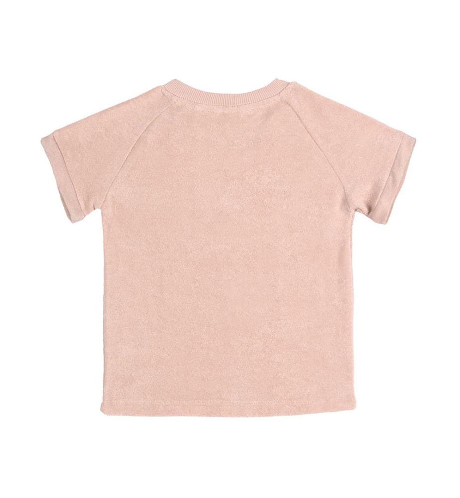 Chemise en éponge rose poudré