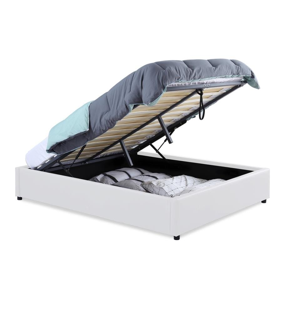 Kastenbett Otto mit Bettkasten 160x200cm - Weiss