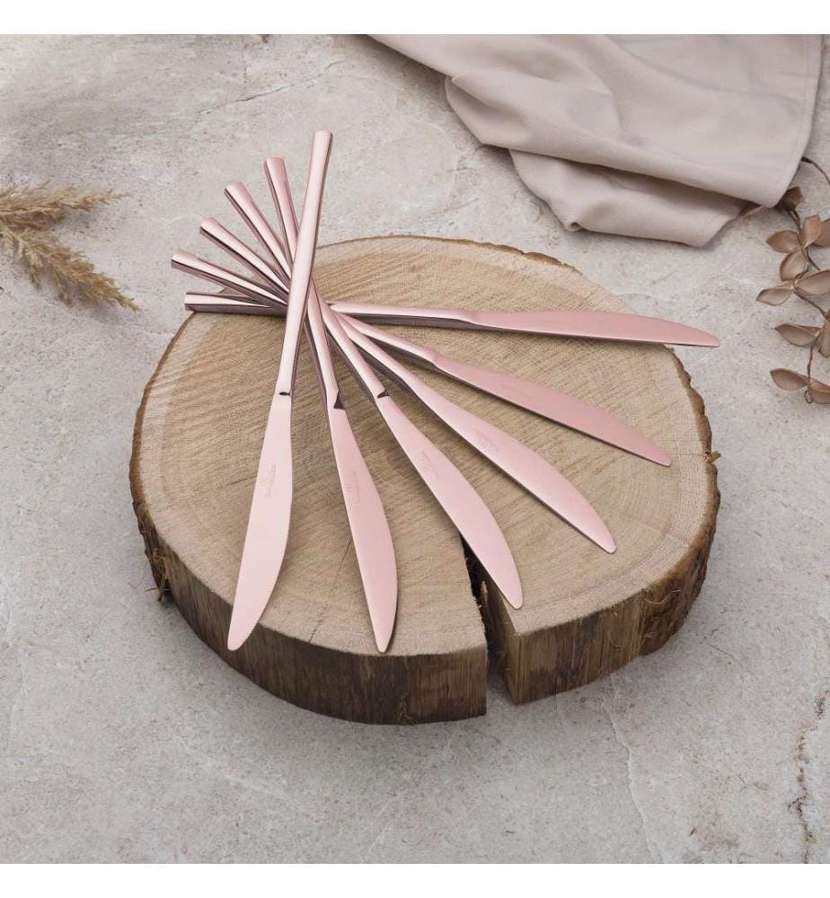Besteckset 24-teilig rose gold – Taupe