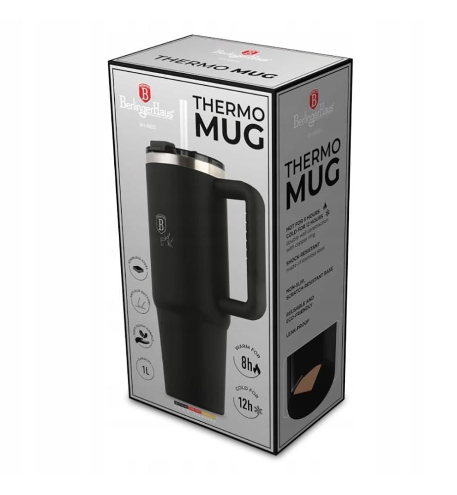 Berlinger Haus Thermobecher 1 Liter Matte Black Collection