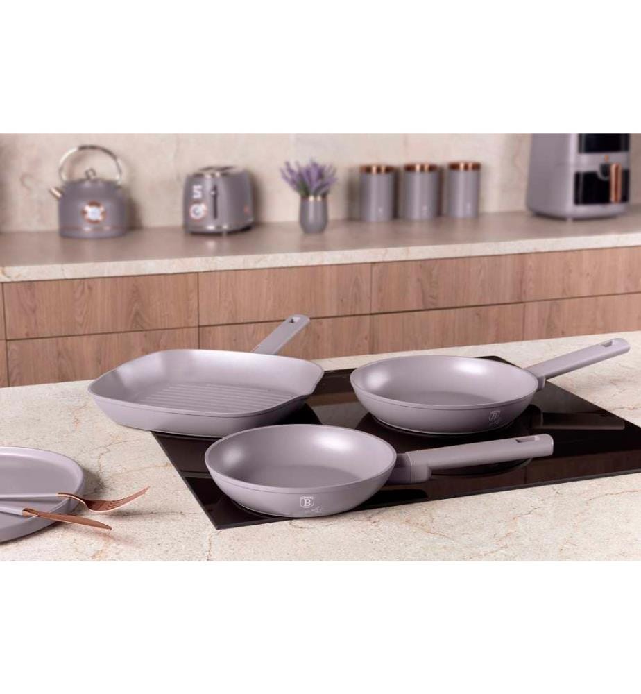 3-teiliges Bratpfannen Set Ø 20/24/28 cm, Taupe Collection - Matt