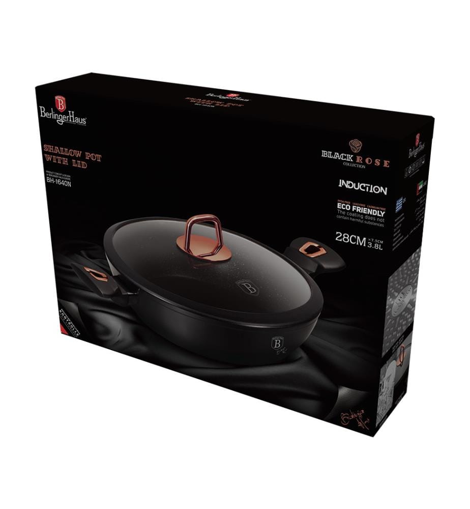 Black Rose Collection Sauteuse 28 cm - Schwarz und Roségold
