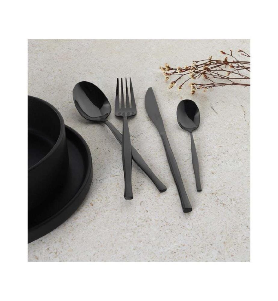 24 teiliges Besteckset Black Collection - Schwarz