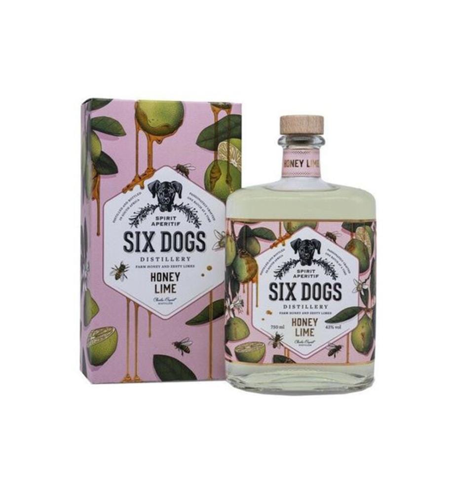 Six Dogs Honey Lime Gin - 70 cl