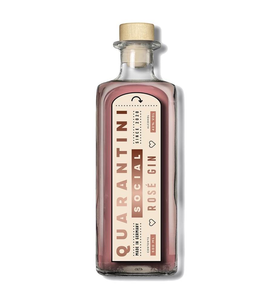 Quarantini Social Rosé Gin + 6x Schweppes Selection Hibiscus Tonic - 50 cl + 6 x 20 cl