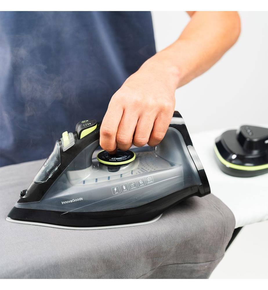 Kabelloses 2-in-1 Dampfbügeleisen Stiron 2400 W 20-30 g/min - Schwarz und Grün