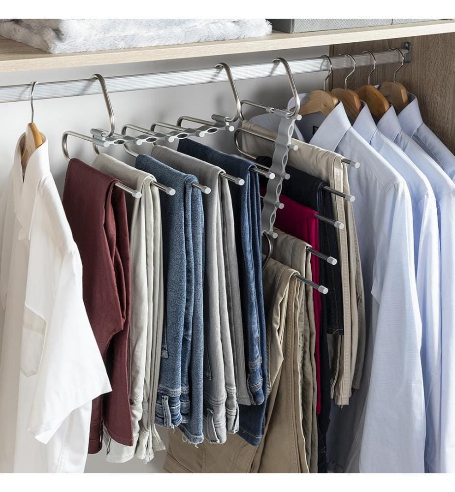 Cintre Multiple 5 en 1 - Gris