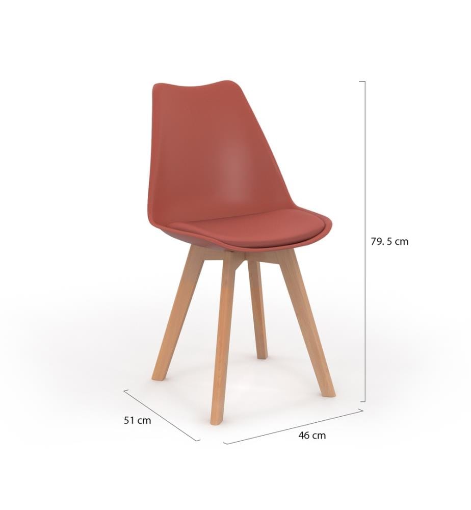 6er-Set Stühle Nordia 46 x 51 x 79.5 cm - 3 Farben