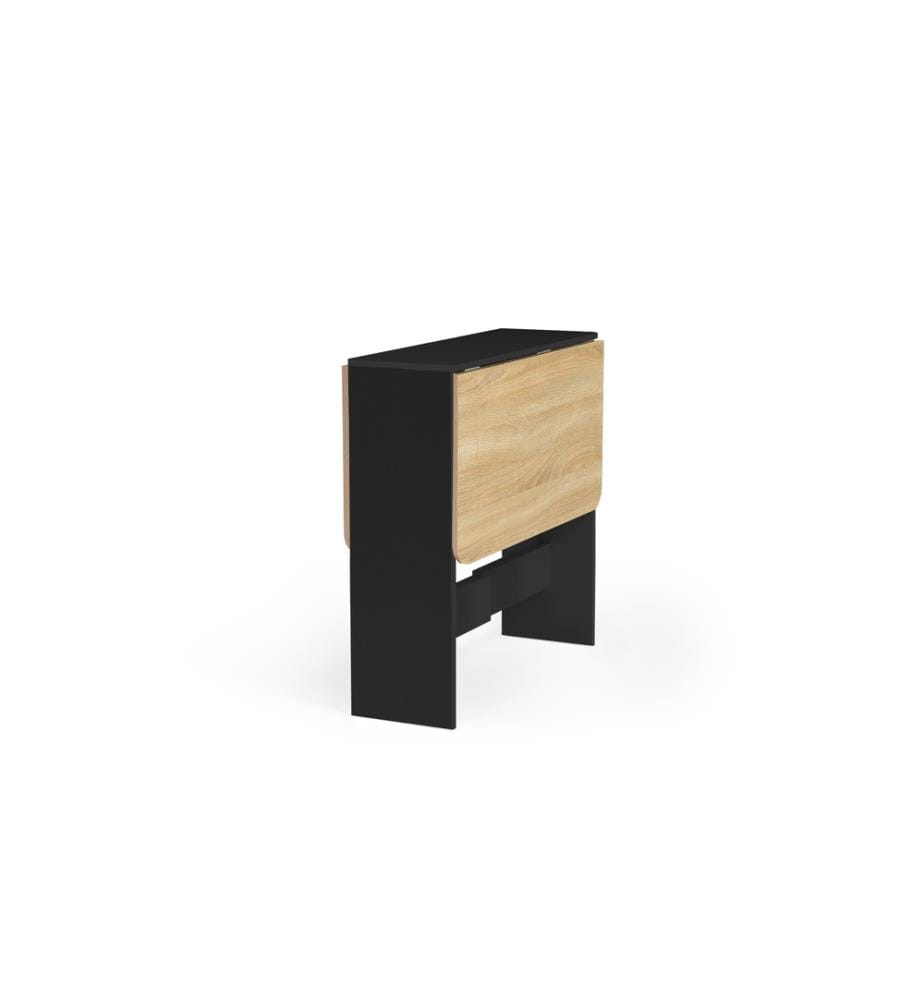 Ess- und Konsolentisch Edi 27 x 76 x 75 cm - Holz & Schwarz