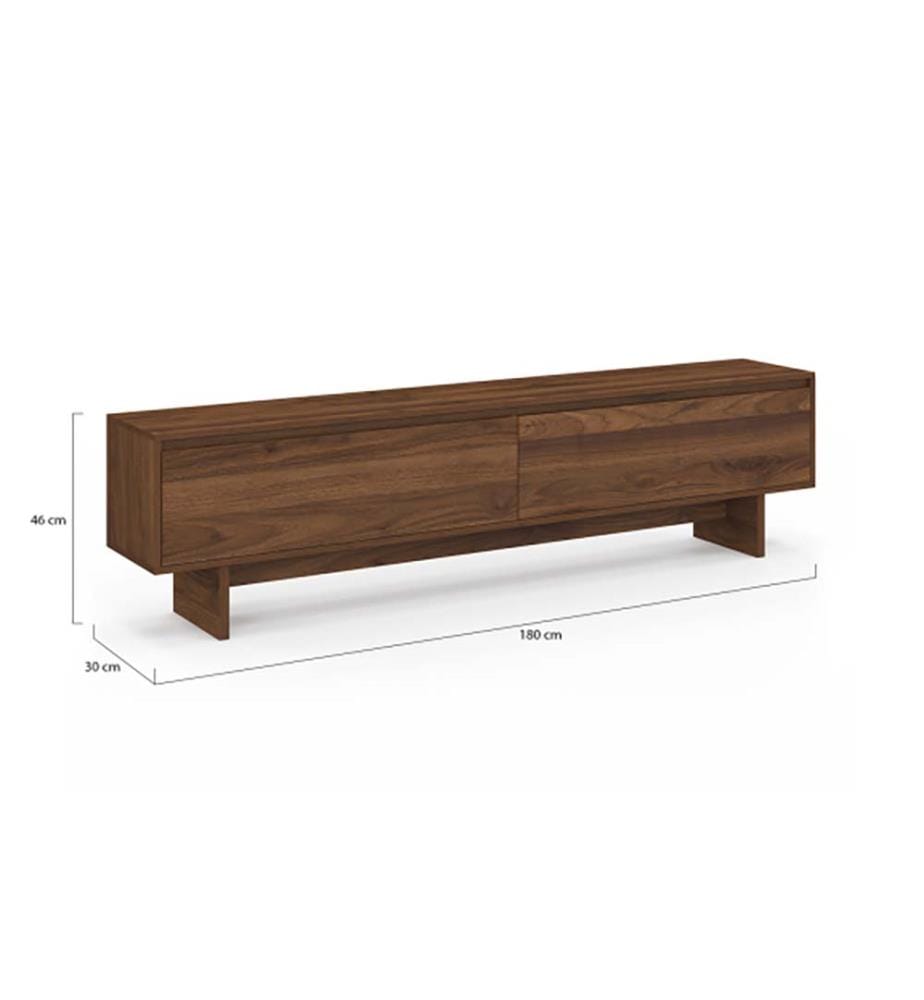 TV-Möbel Yumi Walnuss-Effekt B180cm